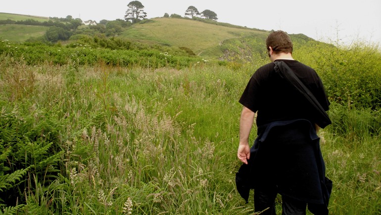 Matt Clark ventures towards the anceint barrows, one hot summers day.