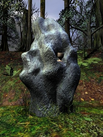 One of the stones built for Barrow Hill.